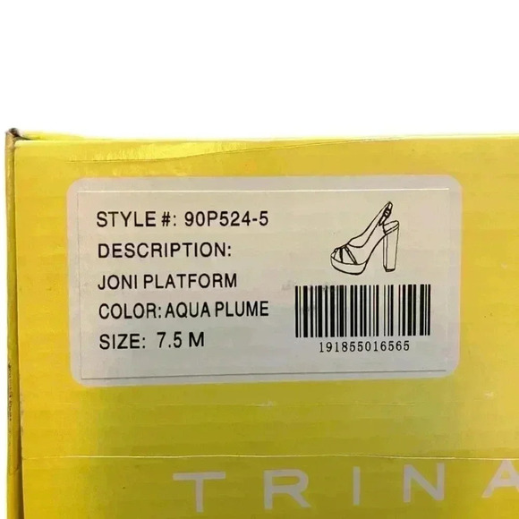 Trina Turk Joni Platform shoes Teal Suede 7.5 Wooden Heel Brand New - Picture 4 of 11